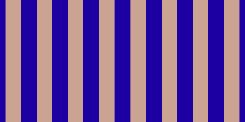 #1d00a1, #caa393 vertical lines, fifty pixels wide, fifty-two pixels apart