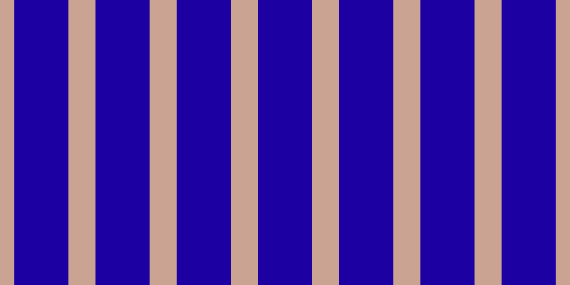 #1d00a1, #caa393 vertical lines, thirty-eight pixels wide, seventy-six pixels apart