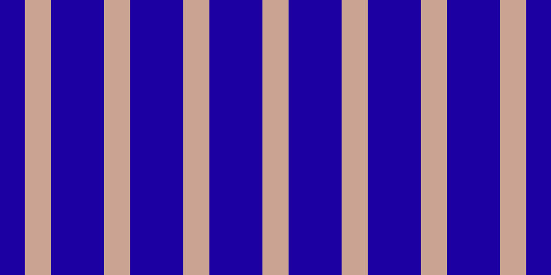 #1d00a1, #caa393 vertical lines, thirty-eight pixels wide, seventy-seven pixels apart