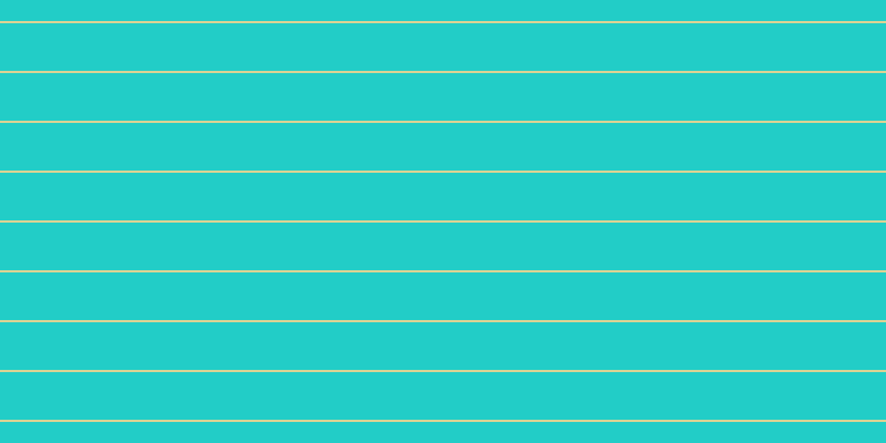 #22cdc7, #dbd393 horizontal lines, two pixels wide, forty-three pixels apart