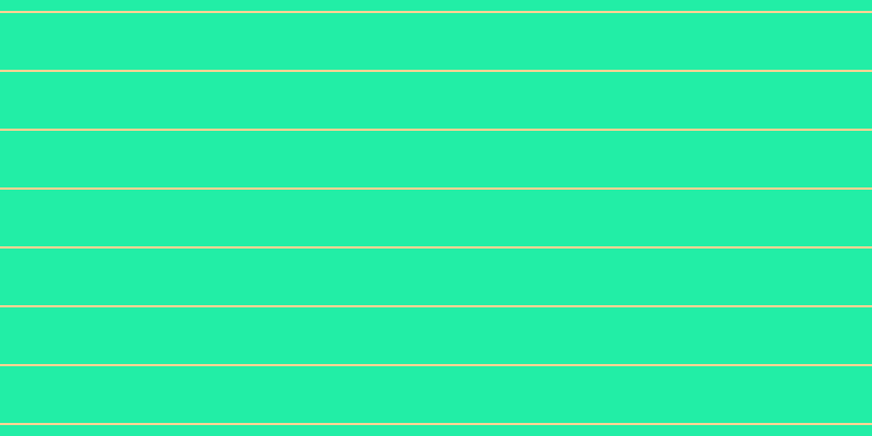 #22eea6, #fcd393 horizontal lines, two pixels wide, fifty-two pixels apart