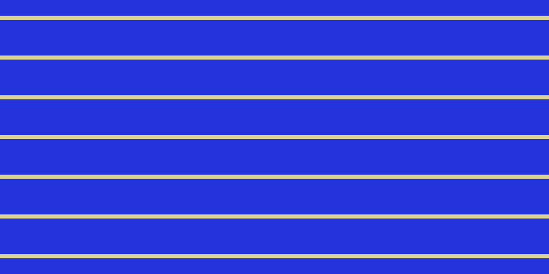 #2433db, #dbd393 horizontal lines, six pixels wide, fifty-two pixels apart