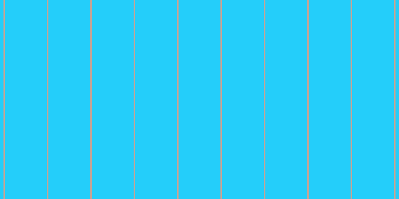 #24cefa, #caa393 vertical lines, three pixels wide, eighty-four pixels apart