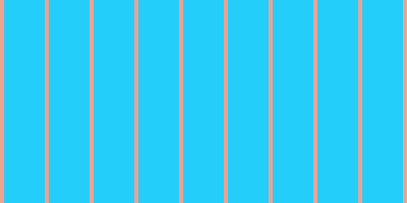 #24cefa, #eba393 vertical lines, eight pixels wide, eighty pixels apart