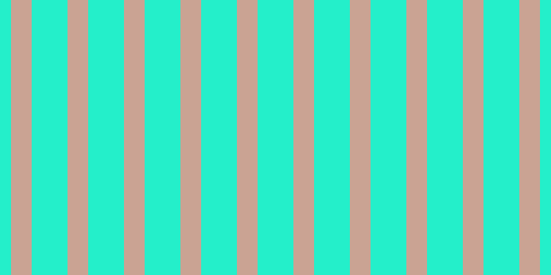 #24efca, #caa393 vertical lines, thirty pixels wide, fifty-two pixels apart