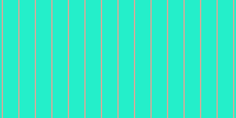 #24efca, #eba393 vertical lines, four pixels wide, fifty-two pixels apart