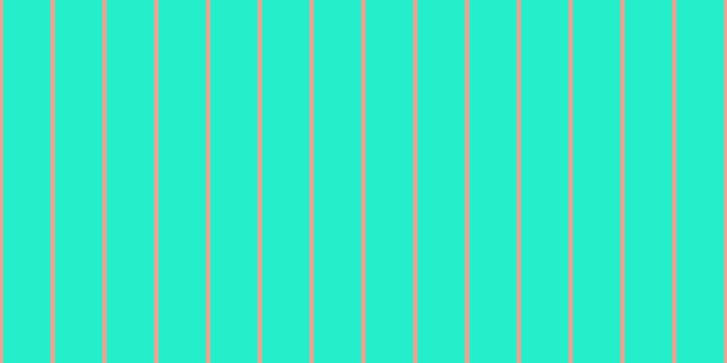 #24efca, #eba393 vertical lines, five pixels wide, fifty-two pixels apart