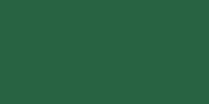 #286342, #fcd393 horizontal lines, two pixels wide, fifty-two pixels apart