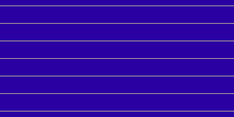 #2a00a3, #dbd393 horizontal lines, two pixels wide, fifty-eight pixels apart