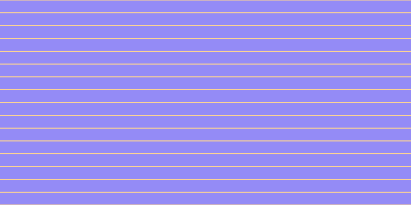 #2a18f0 (50%), #fcd393 horizontal lines, two pixels wide, twenty-three pixels apart
