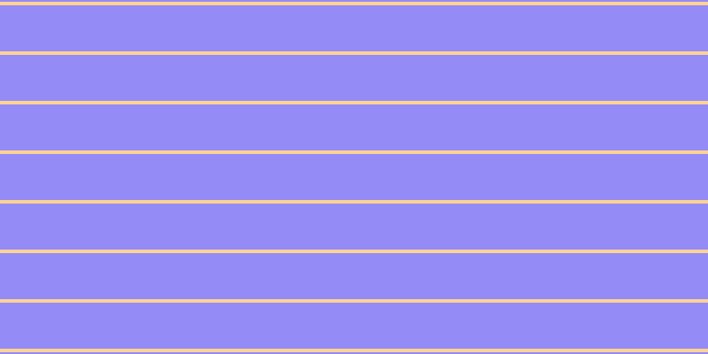 #2a18f0 (50%), #fcd393 horizontal lines, four pixels wide, fifty-two pixels apart