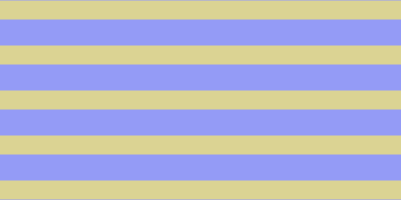 #2a39f0 (50%), #dbd393 horizontal lines, thirty-eight pixels wide, fifty-two pixels apart