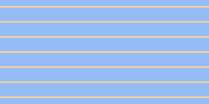 #2a7bf0 (50%), #fcd393 horizontal lines, six pixels wide, fifty-two pixels apart