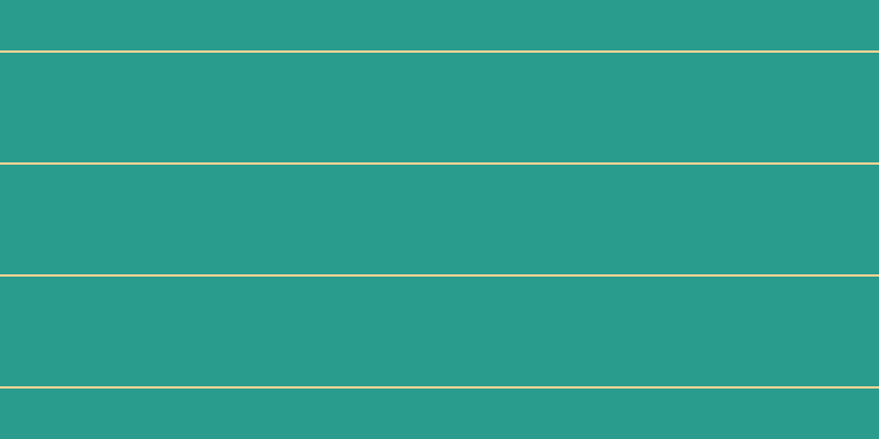 #2a9c8d, #fcd393 horizontal lines, two pixels wide, one hundred pixels apart