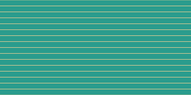 #2a9c8d, #fcd393 horizontal lines, two pixels wide, twenty-three pixels apart