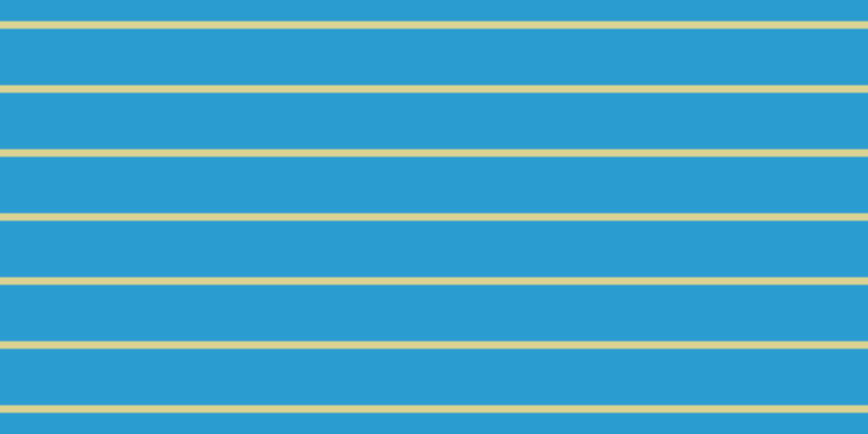 #2a9ccf, #dbd393 horizontal lines, seven pixels wide, fifty-two pixels apart