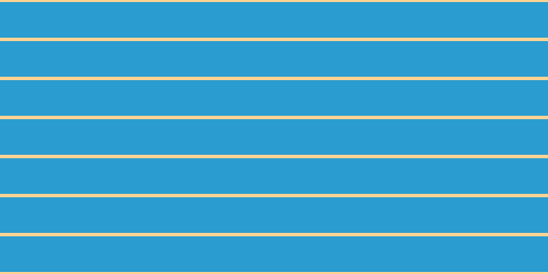 #2a9ccf, #fcd393 horizontal lines, five pixels wide, fifty-two pixels apart