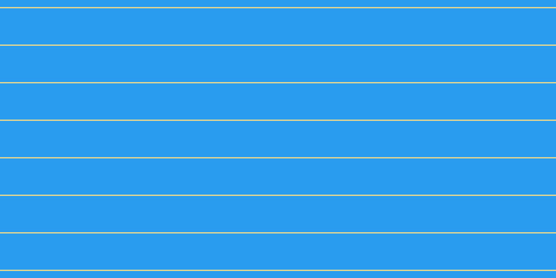 #2a9cf0, #dbd393 horizontal lines, two pixels wide, fifty-two pixels apart