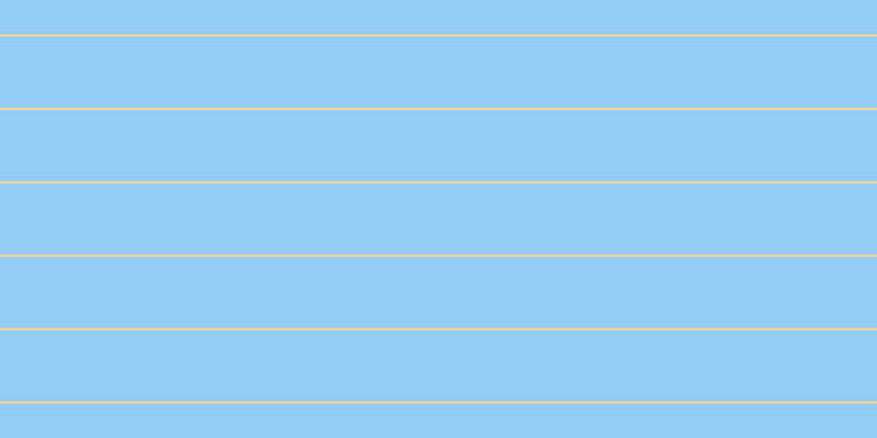 #2a9cf0 (50%), #fcd393 horizontal lines, two pixels wide, sixty-five pixels apart