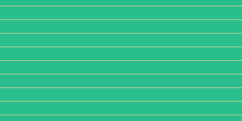 #2abd8d, #dbd393 horizontal lines, two pixels wide, forty-three pixels apart