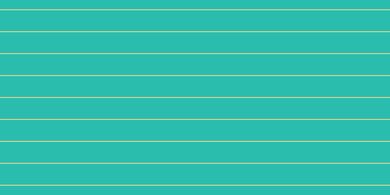 #2abdae, #dbd393 horizontal lines, two pixels wide, forty-three pixels apart