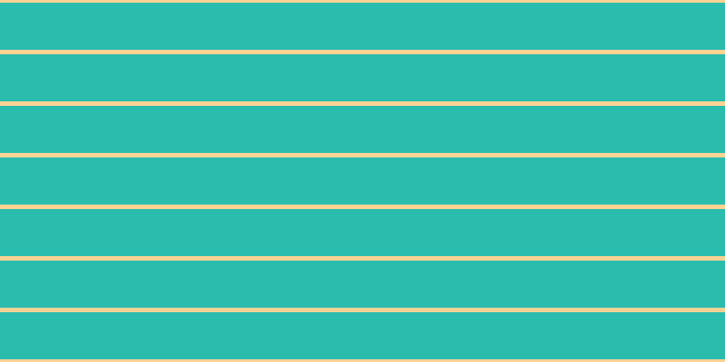 #2abdae, #fcd393 horizontal lines, five pixels wide, fifty-two pixels apart