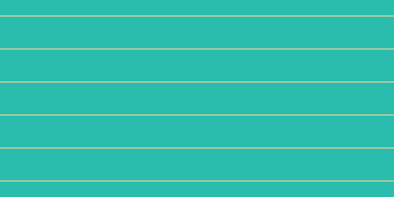 #2abdae, #fcd393 horizontal lines, two pixels wide, sixty-five pixels apart