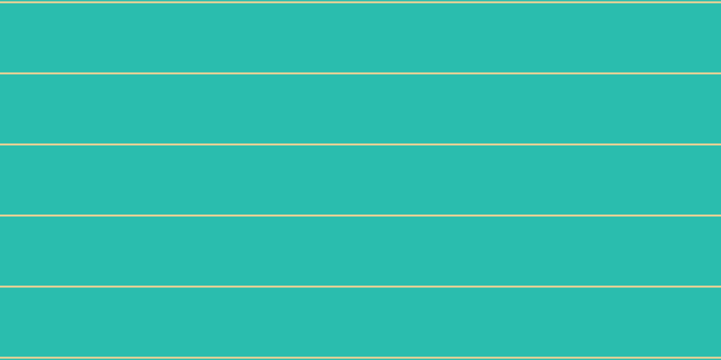 #2abdae, #fcd393 horizontal lines, two pixels wide, seventy-seven pixels apart