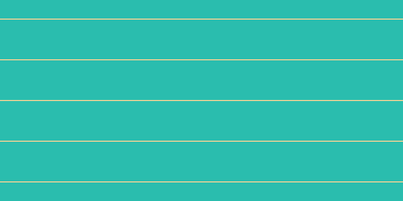#2abdae, #fcd393 horizontal lines, two pixels wide, seventy-nine pixels apart