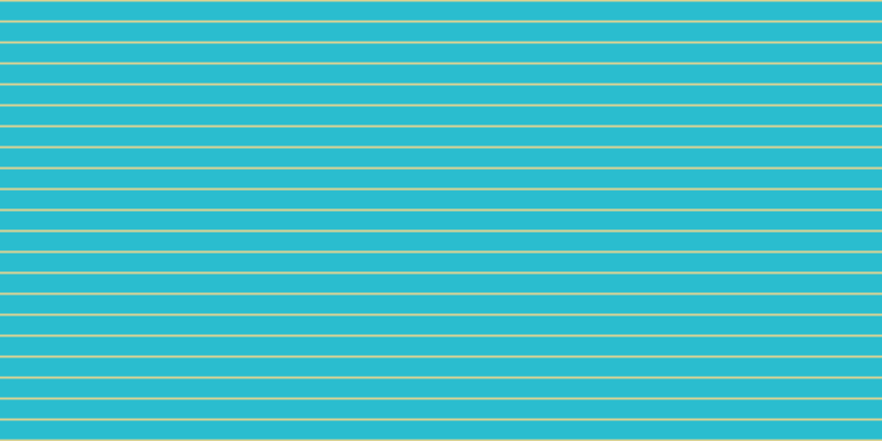 #2abdcf, #dbd393 horizontal lines, two pixels wide, seventeen pixels apart