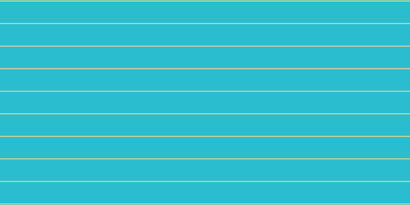 #2abdcf, #dbd393 horizontal lines, two pixels wide, forty-two pixels apart