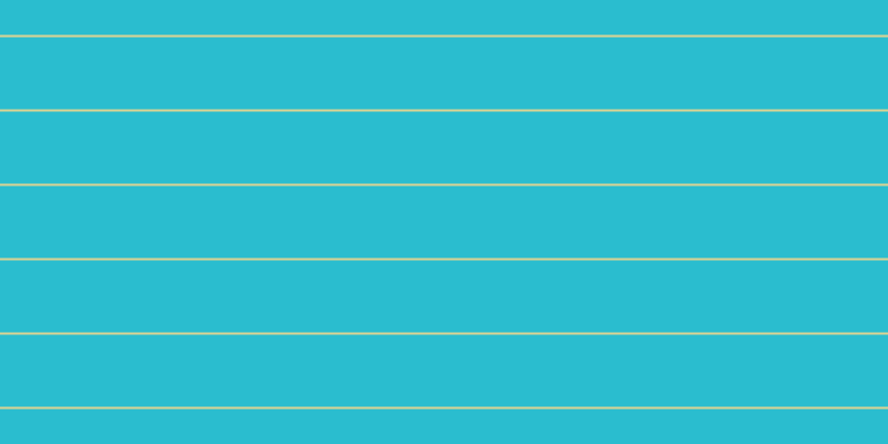 #2abdcf, #dbd393 horizontal lines, two pixels wide, sixty-five pixels apart