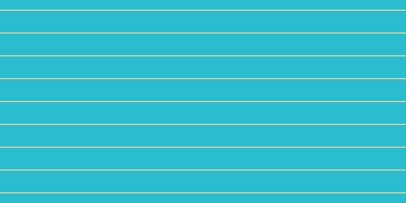 #2abdcf, #fcd393 horizontal lines, two pixels wide, forty-three pixels apart