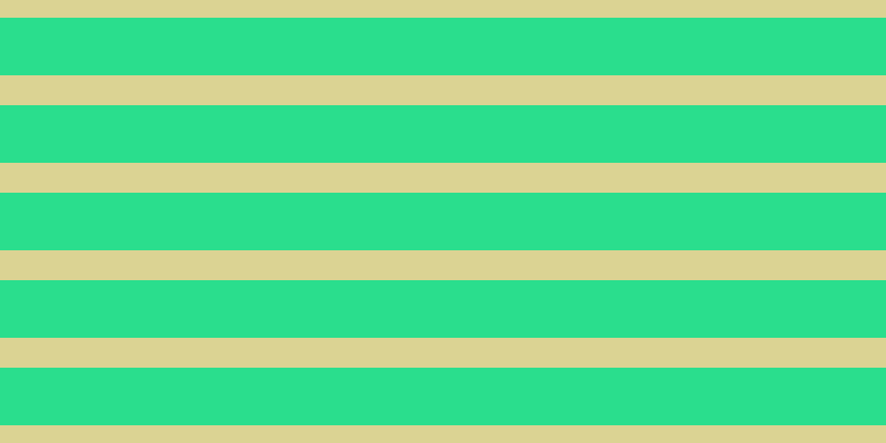 #2ade8d, #dbd393 horizontal lines, twenty-seven pixels wide, fifty-two pixels apart