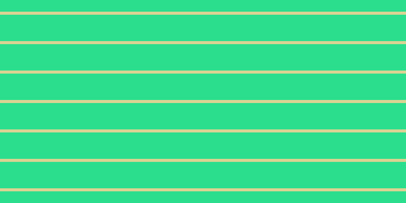 #2ade8d, #dbd393 horizontal lines, six pixels wide, fifty-two pixels apart