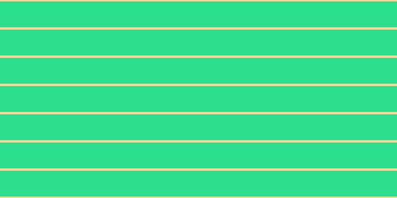 #2ade8d, #fcd393 horizontal lines, five pixels wide, fifty-two pixels apart