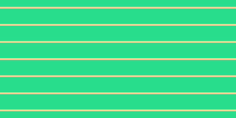 #2ade8d, #fcd393 horizontal lines, six pixels wide, fifty-two pixels apart