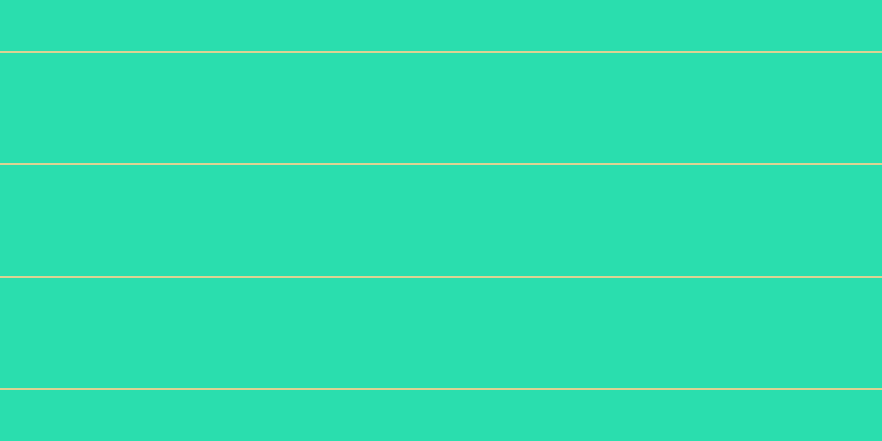 #2adeae, #dbd393 horizontal lines, two pixels wide, one hundred pixels apart