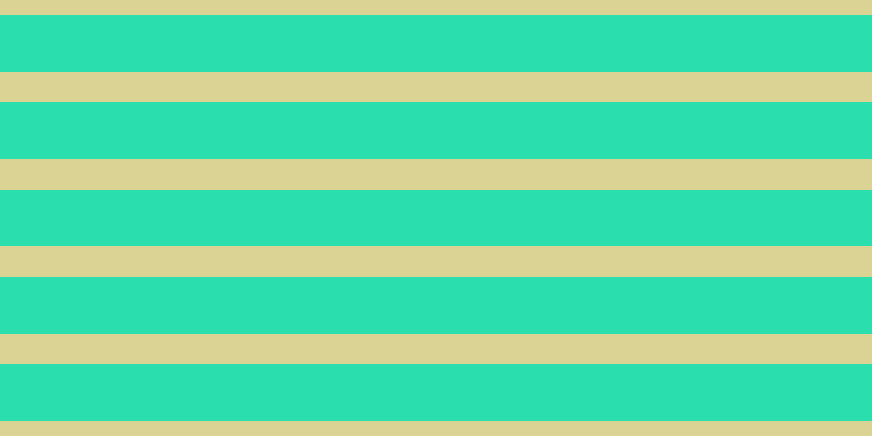 #2adeae, #dbd393 horizontal lines, twenty-eight pixels wide, fifty-two pixels apart