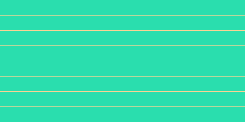 #2adeae, #fcd393 horizontal lines, two pixels wide, forty-eight pixels apart