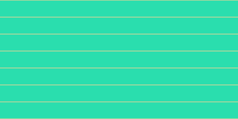 #2adeae, #fcd393 horizontal lines, two pixels wide, fifty-five pixels apart