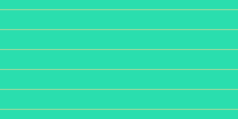 #2adeae, #fcd393 horizontal lines, two pixels wide, sixty-five pixels apart