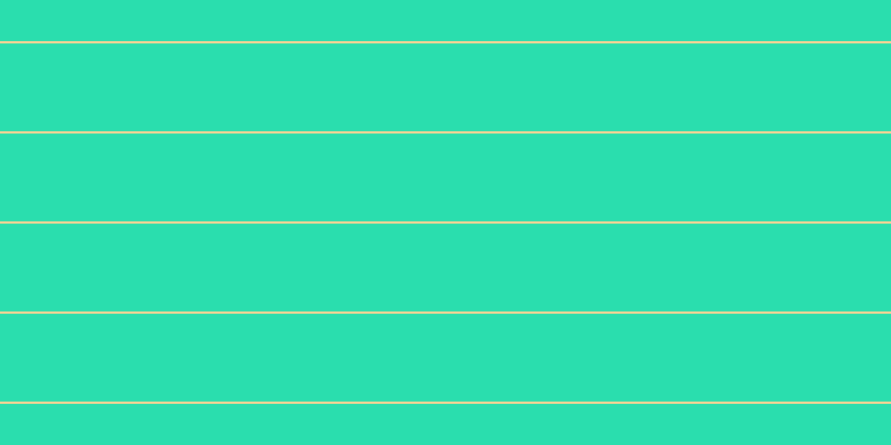 #2adeae, #fcd393 horizontal lines, two pixels wide, seventy-nine pixels apart