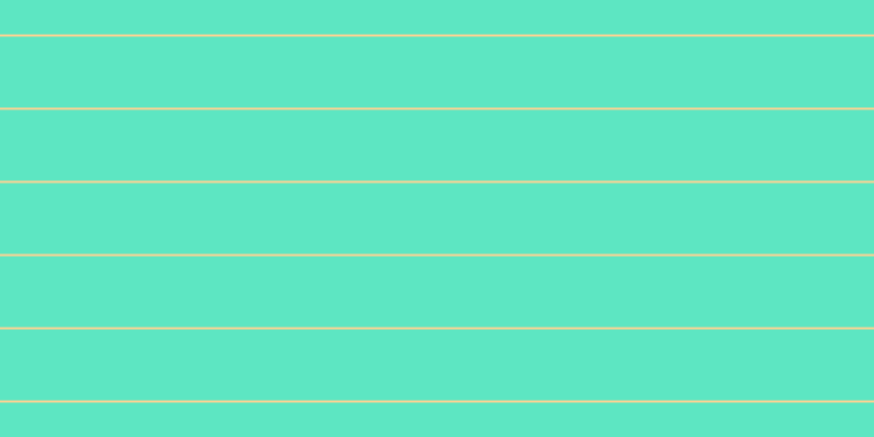 #2adeae (75%), #fcd393 horizontal lines, two pixels wide, sixty-five pixels apart