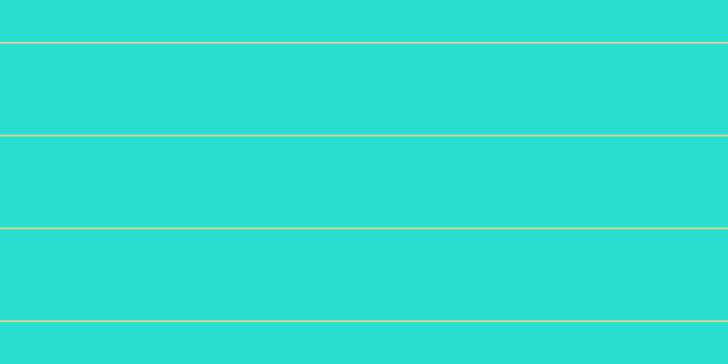 #2adecf, #dbd393 horizontal lines, two pixels wide, one hundred pixels apart
