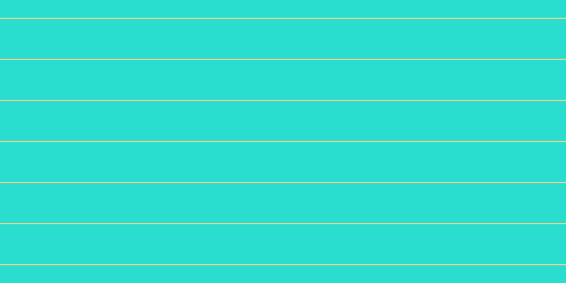 #2adecf, #dbd393 horizontal lines, two pixels wide, fifty-six pixels apart