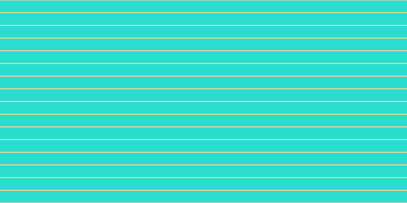 #2adecf, #fcd393 horizontal lines, two pixels wide, twenty-three pixels apart