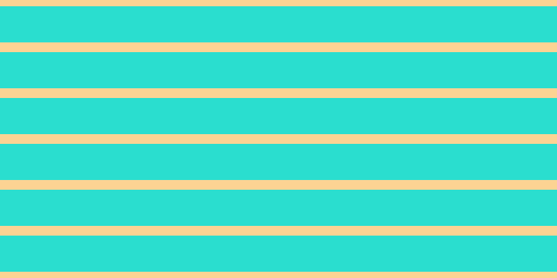 #2adecf, #fcd393 horizontal lines, fourteen pixels wide, fifty-two pixels apart