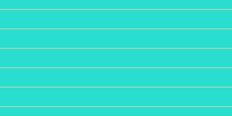 #2adecf, #fcd393 horizontal lines, two pixels wide, sixty-five pixels apart