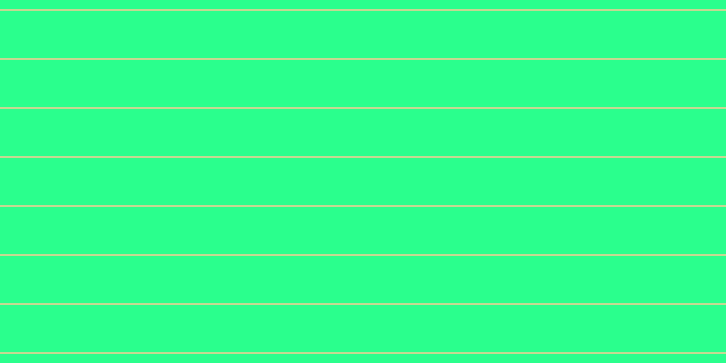 #2aff8d, #dbd393 horizontal lines, two pixels wide, fifty-two pixels apart